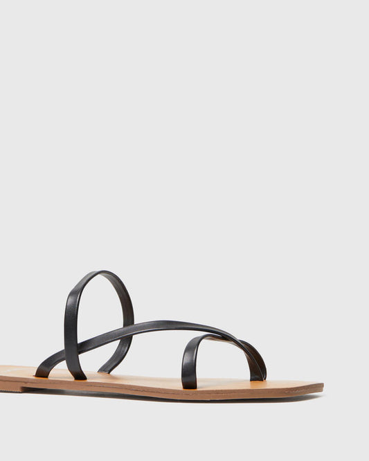 Image of Sandals. Productname: SLEEPY BLACK Women's Thongs Novo Sandals in Black colour by brand - Novo