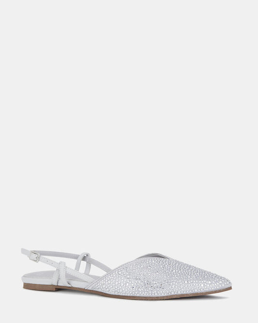 Image of Flats. Productname: Cardi: Silver - Women's Casual Flat Closed in Multi colour by brand - Novo