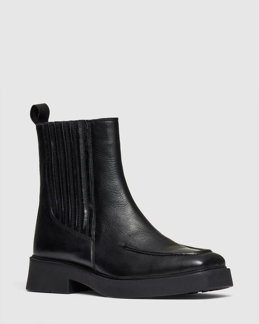 Image of Boots. Productname: TALLADEGA BLACK Women's Boot Flat Novo Boots in Black colour by brand - Novo