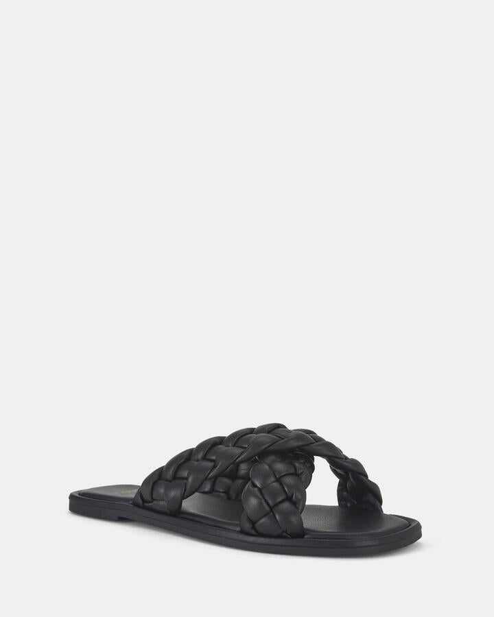 Image of Sandals. Product name - Shelly Black Sandals in Black colour by brand - Novo
