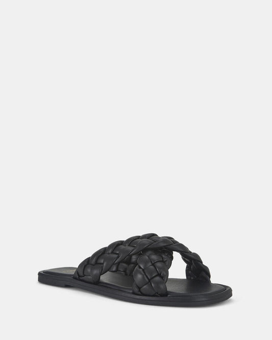 Image of Sandals. Product name - Shelly Black Sandals in Black colour by brand - Novo