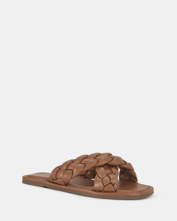 Image of Sandals. Product name - Shelly Caramel Sandals in Caramel colour by brand - Novo