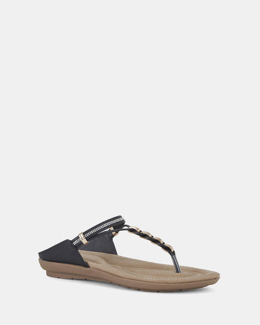 Image of Boots. Productname: ELLOCO BLACK Women's Wedge in Black colour by brand - Novo