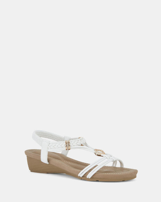 Image of Boots. Productname: Elrancho: White - Women's Wedge in Multi colour by brand - Novo