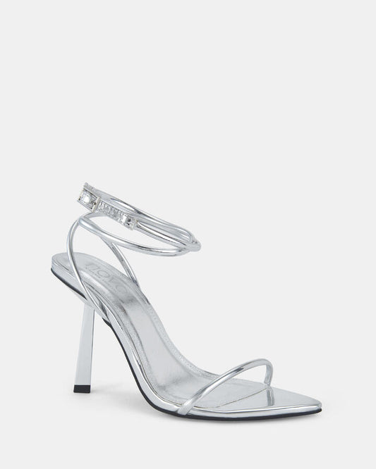 Image of Heels. Productname: PURPOSE MT SILVER Women's Strappy - High Heel Novo Heels in Multi colour by brand - Novo