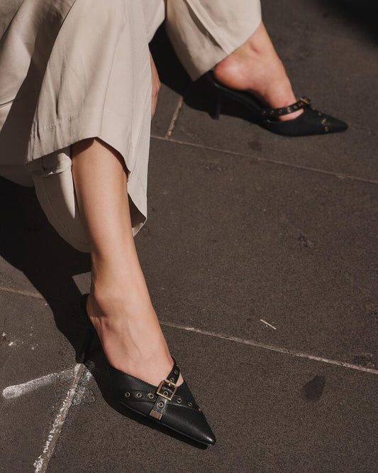Image of Footwear. Productname: Isorella: Black - Women's Court - High Heel in Black colour by brand - Novo