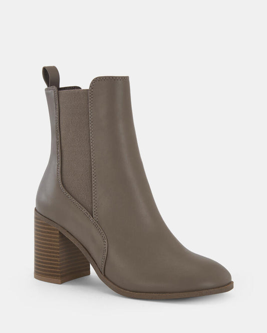 Image of Boots. Productname: Konnor: Taupe - Women's Boot High Heel in Neutral colour by brand - Novo