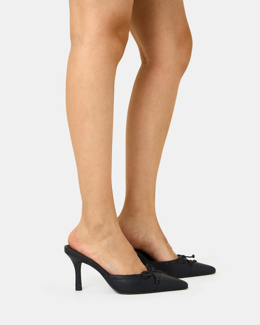 Image of Footwear. Productname: ITALO BLACK Women's Court - High Heel Novo Heels in Black colour by brand - Novo