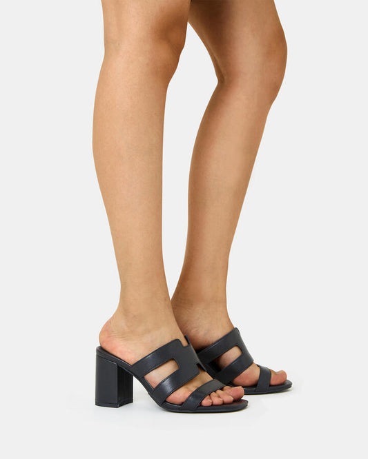 Image of Heels. Productname: FREDDY BLACK Women's Strappy - High Heel Novo Heels in Black colour by brand - Novo