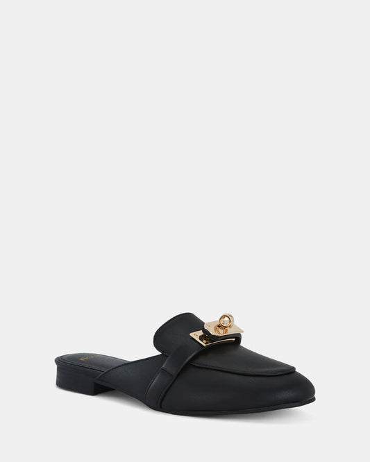 Image of Flats. Productname: Cerignola: Black - Women's Casual Flat Closed in Black colour by brand - Novo