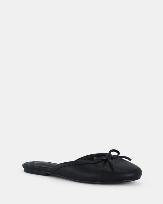Image of Flats. Productname: CHIETI BLACK Women's Casual Flat Closed Novo Flats in Black colour by brand - Novo
