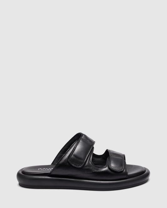 Image of Flats. Product name - Viktor Black Flatform in Black colour by brand - Novo