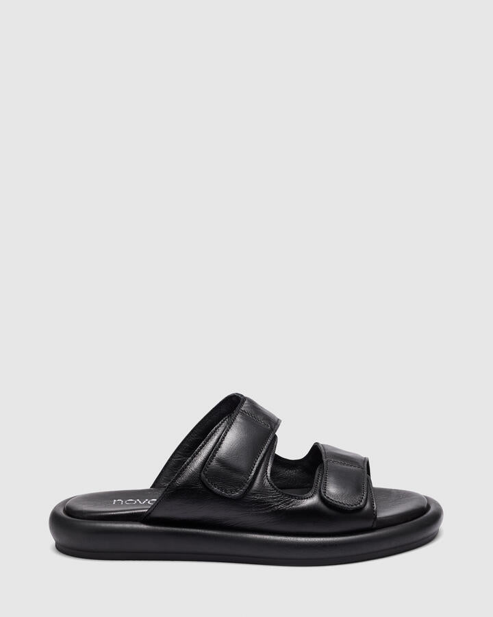 Image of Accessories. Product name - Viktor Black Leather in Black colour by brand - Novo