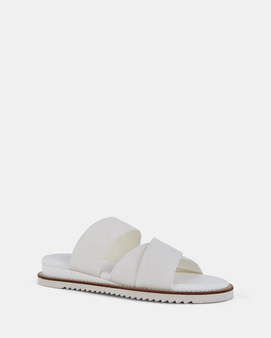 Image of Flats. Product name - Tasti White Flatform in Multi colour by brand - Novo