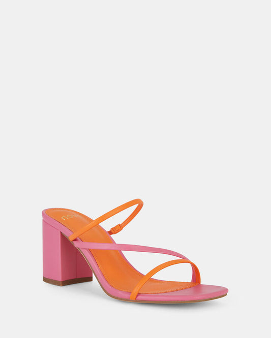 Image of Heels. Productname: Nata: 2 Tone - Women's Strappy - High Heel in 2 Tone colour by brand - Novo