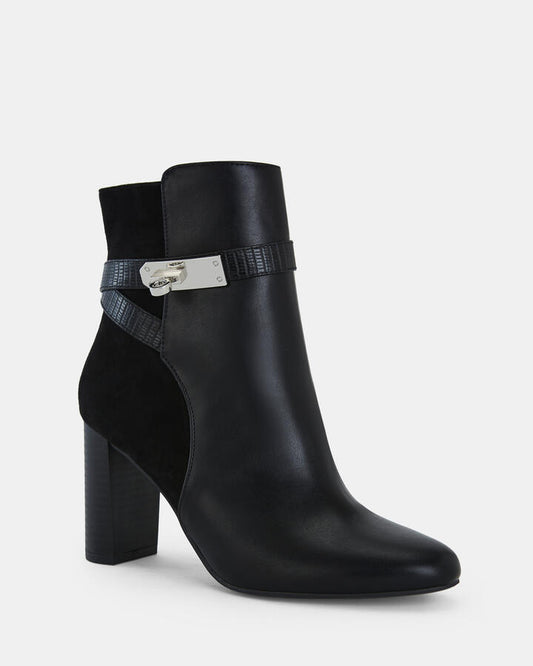 Image of Boots. Productname: KOBIE BLACK Women's Boot High Heel Novo Boots in Black colour by brand - Novo