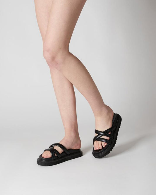 Image of Sandals. Productname: TALIRA BLACK Women's Thongs Novo Sandals in Black colour by brand - Novo