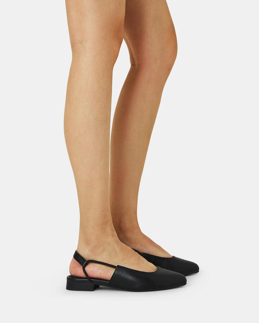Image of Flats. Productname: CROTONE BLACK Women's Casual Flat Closed Novo Flats in Black colour by brand - Novo
