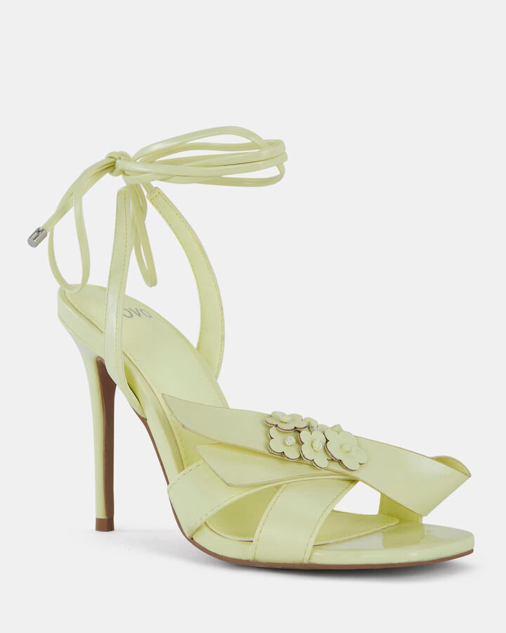 Image of Heels. Product name - Zpacey Avocado Open Toe Heels in Green colour by brand - Novo