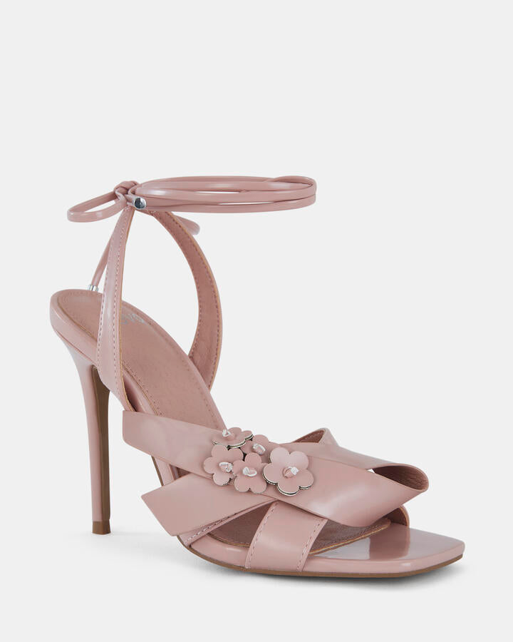 Image of Heels. Product name - Zpacey Peach Open Toe Heels in Orange colour by brand - Novo