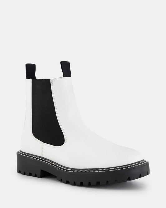 Image of Boots. Productname: Delish: White - Women's Boot Flat in Multi colour by brand - Novo