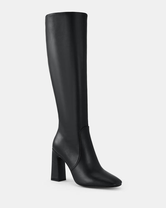 Image of Boots. Productname: ORNATE BLACK Women's Boot High Heel Novo Boots in Black colour by brand - Novo