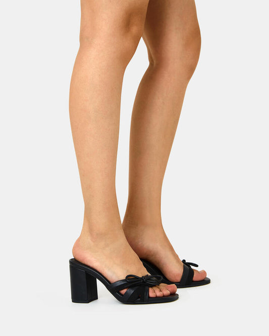 Image of Heels. Productname: Lago: Black - Women's Strappy - High Heel in Black colour by brand - Novo