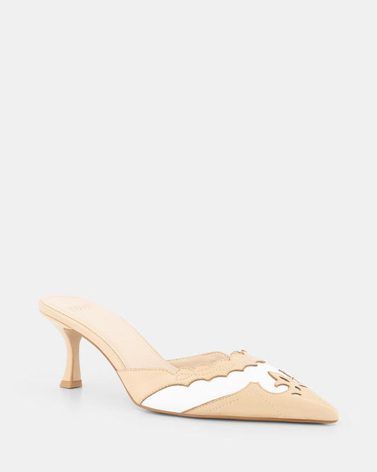 Image of Heels. Productname: IRISS NUDE Women's High Fashion Novo Heels in Nude colour by brand - Novo