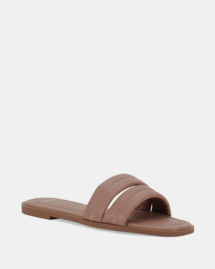 Image of Sandals. Product name - Saber Almond Sandals in Tan colour by brand - Novo