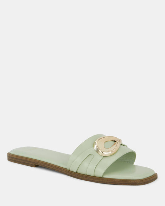 Image of Sandals. Product name - Scarlette Pistachio Sandals in Green colour by brand - Novo