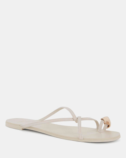 Image of Sandals. Productname: Shoshanna: Cream - Women's Thongs in Neutral colour by brand - Novo