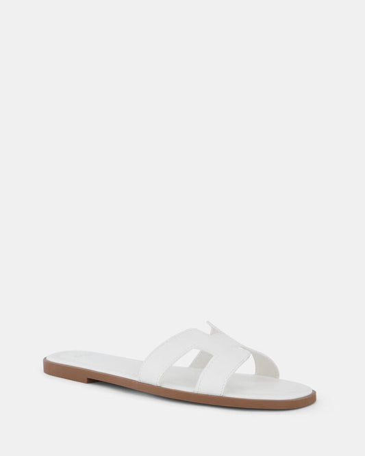 Image of Sandals. Product name - Sachie White Sandals in Multi colour by brand - Novo