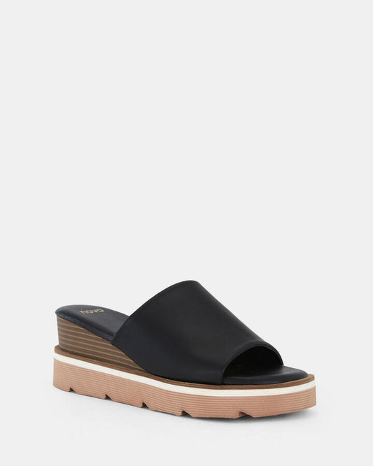Image of Boots. Productname: WYLDER BLACK Women's Wedge Novo Wedges in Black colour by brand - Novo