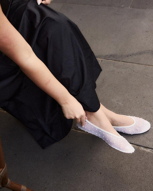 Image of Flats. Productname: CODA: WHITE - Women's Casual Flat Closed in Multi colour by brand - Novo