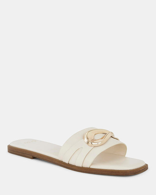Image of Sandals. Product name - Scarlette Cream Sandals in Neutral colour by brand - Novo