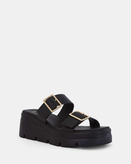 Image of Boots. Productname: BINGO: BLACK - Women's Wedge in Black colour by brand - Novo