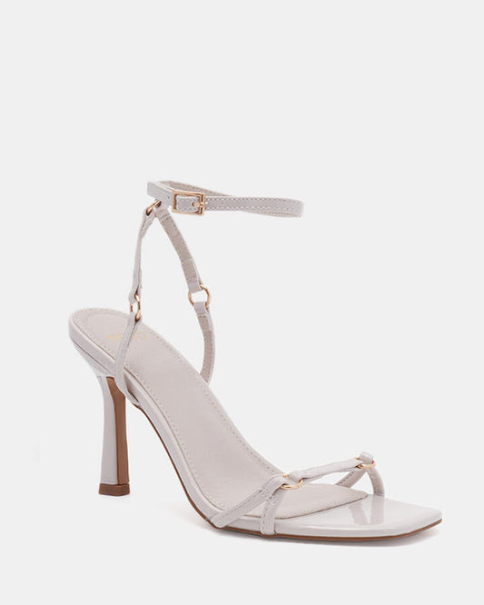 Image of Heels. Product name - Zakura Cream Stilettos in Neutral colour by brand - Novo