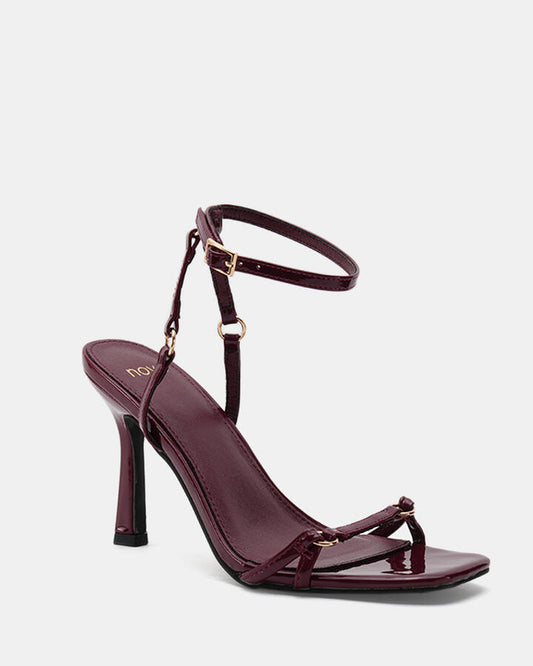 Image of Heels. Productname: Zakura: Wine - Women's High Fashion in Red colour by brand - Novo