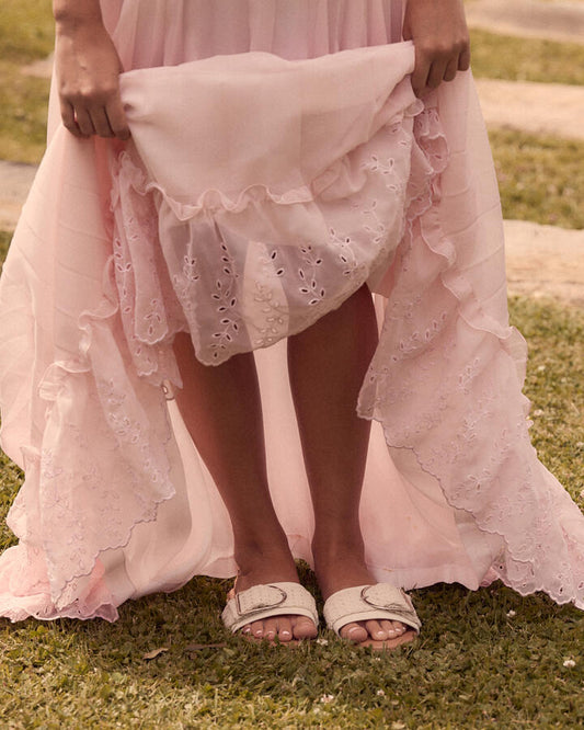 Image of Sandals. Product name - Rene Beige Sandals in Neutral colour by brand - Novo