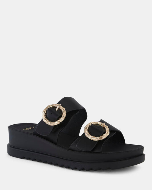 Image of Boots. Productname: Bodie: Black - Women's Wedge in Black colour by brand - Novo