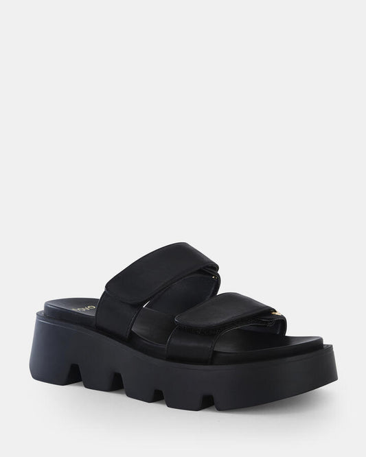 Image of Boots. Productname: BRENNAN BLACK Women's Wedge Novo Wedges in Black colour by brand - Novo