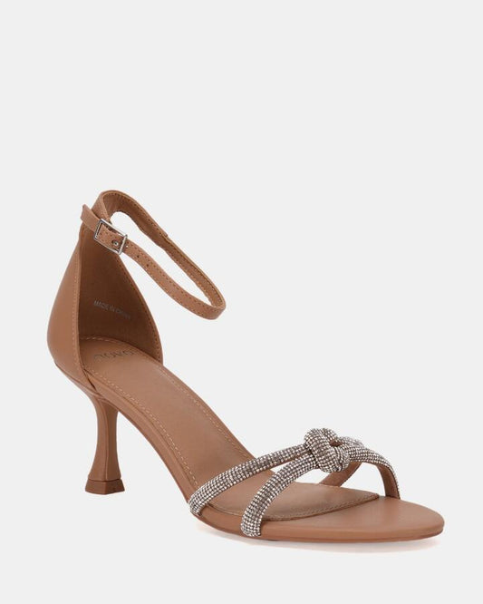 Image of Heels. Productname: Perseus: Camel - Women's Novo Evening in Beige colour by brand - Novo