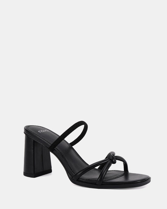 Image of Heels. Productname: Ledora: Black - Women's Strappy - High Heel in Black colour by brand - Novo