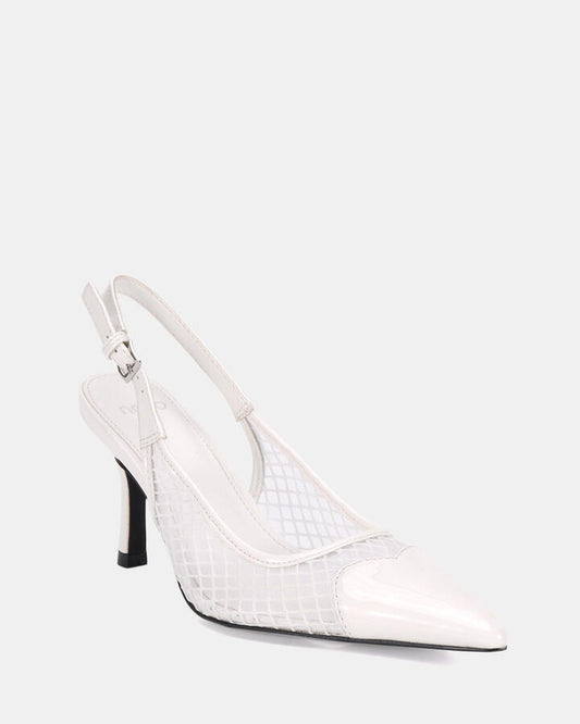 Image of Dresses. Product name - Ignatius White Pumps in Multi colour by brand - Novo