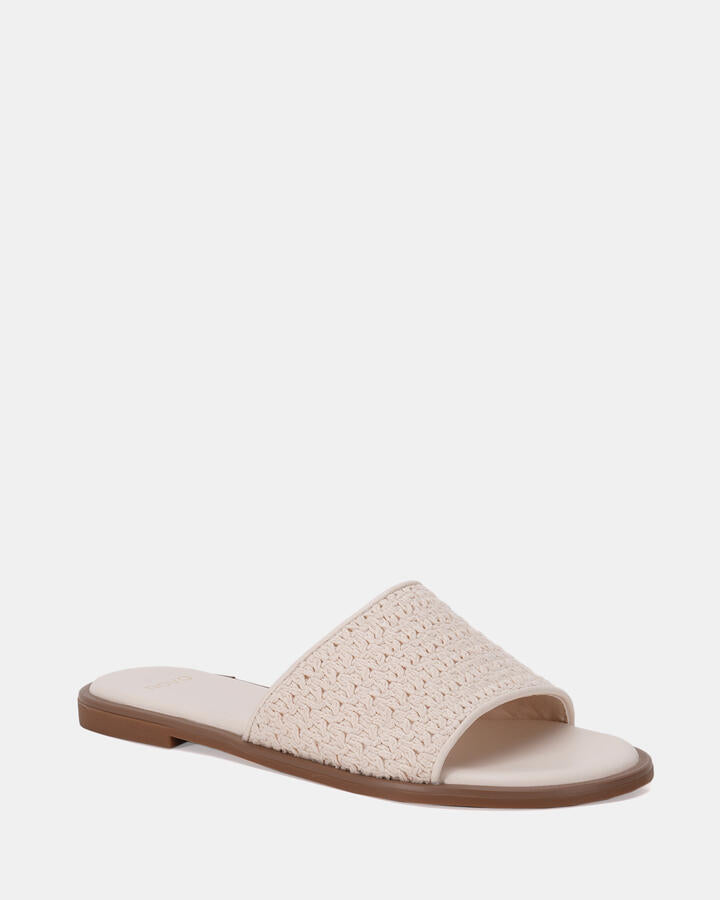 Image of Sandals. Product name - Rune Beige Vegan Sandals in Neutral colour by brand - Novo