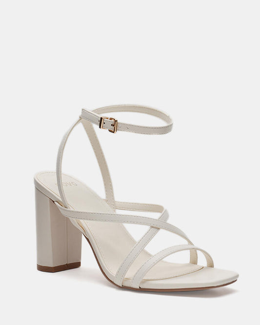 Image of Heels. Productname: NARA WHITE Women's Strappy - High Heel Novo Heels in Multi colour by brand - Novo