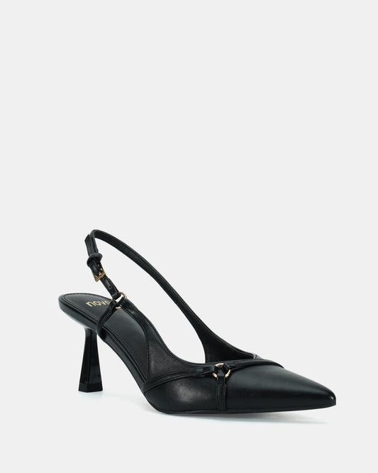 Image of Footwear. Productname: ZANDRA BLACK Women's Court - High Heel Novo Heels in Black colour by brand - Novo