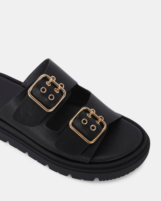 Image of Sandals. Productname: STELLAN BLACK Women's Thongs Novo Sandals in Black colour by brand - Novo