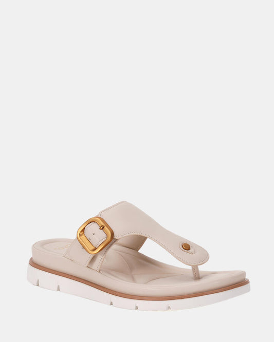 Image of Sandals. Productname: SILVENA CREAM Women's Thongs Novo Sandals in Neutral colour by brand - Novo
