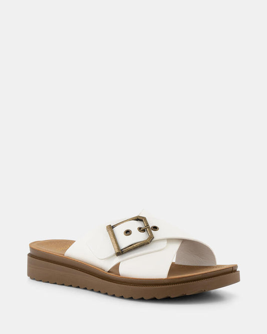 Image of Sandals. Productname: Sidnie: White - Women's Thongs in Multi colour by brand - Novo